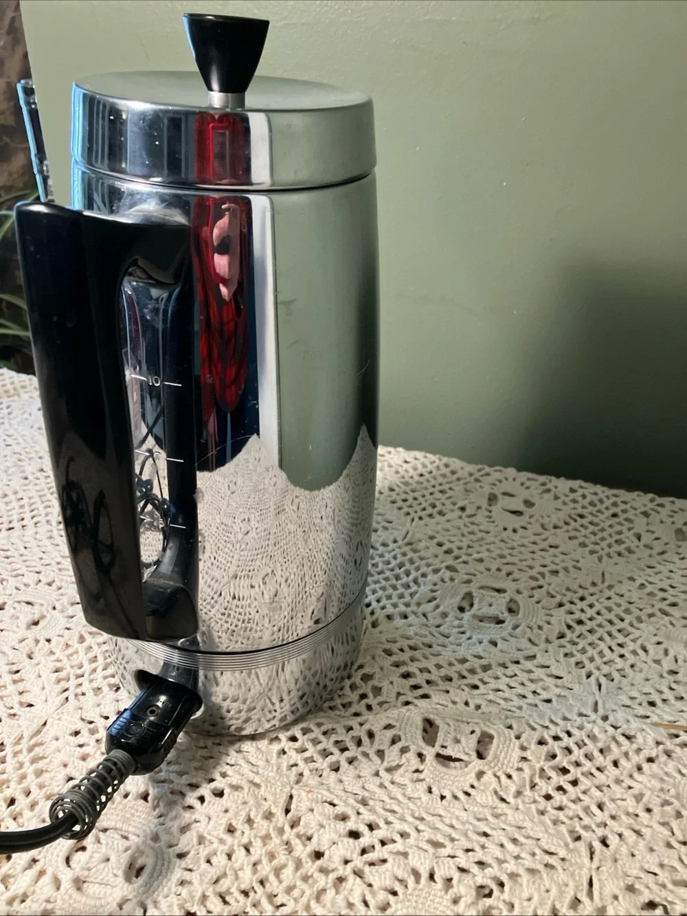 KENMORE Electric Percolator Coffee Maker 302.67350  10 cups Stainless Steel - Picture 3 of 12